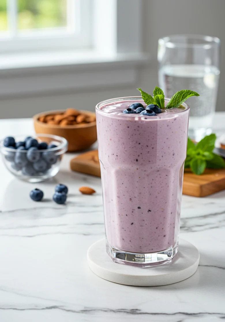 Focus and concentration smoothie - nootropic drink for mental clarity and alertness