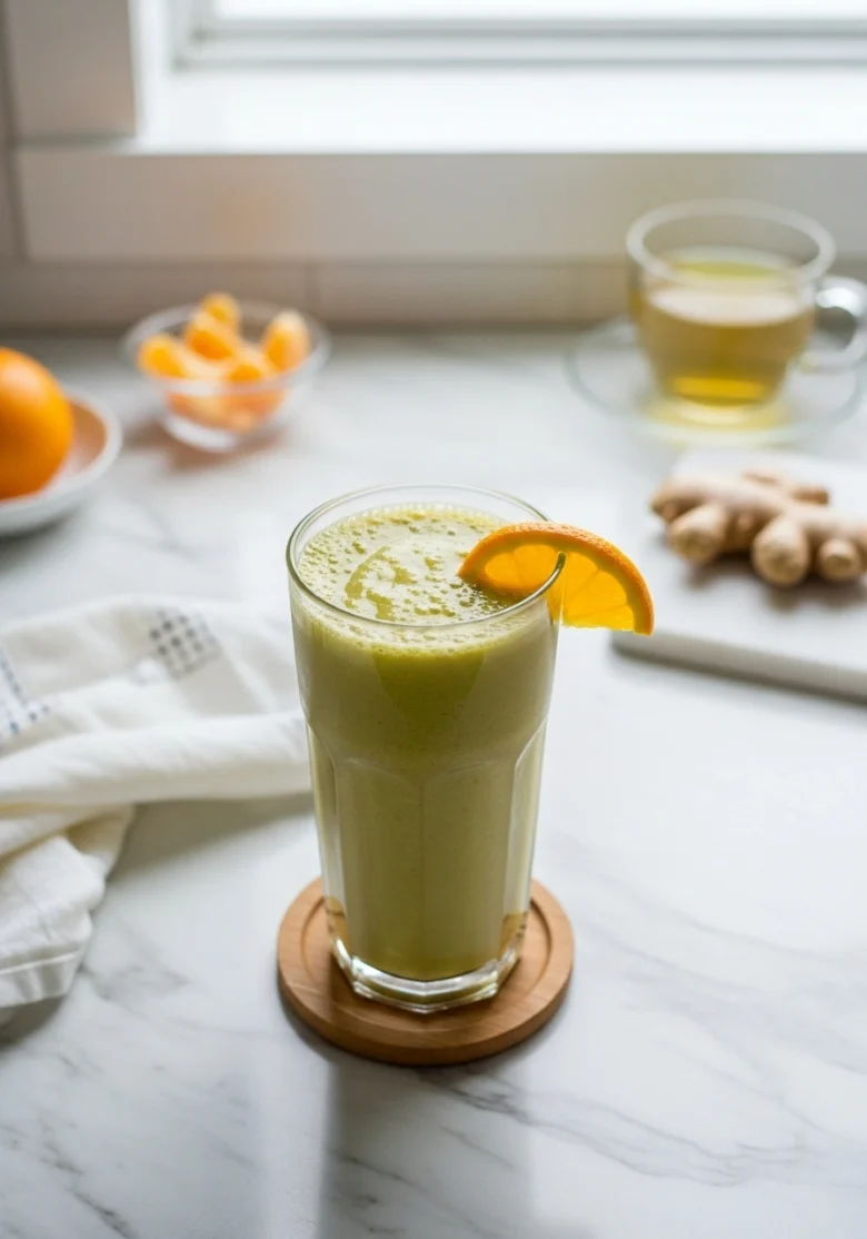 Immune boost antioxidant smoothie - vitamin C rich drink for stronger immunity