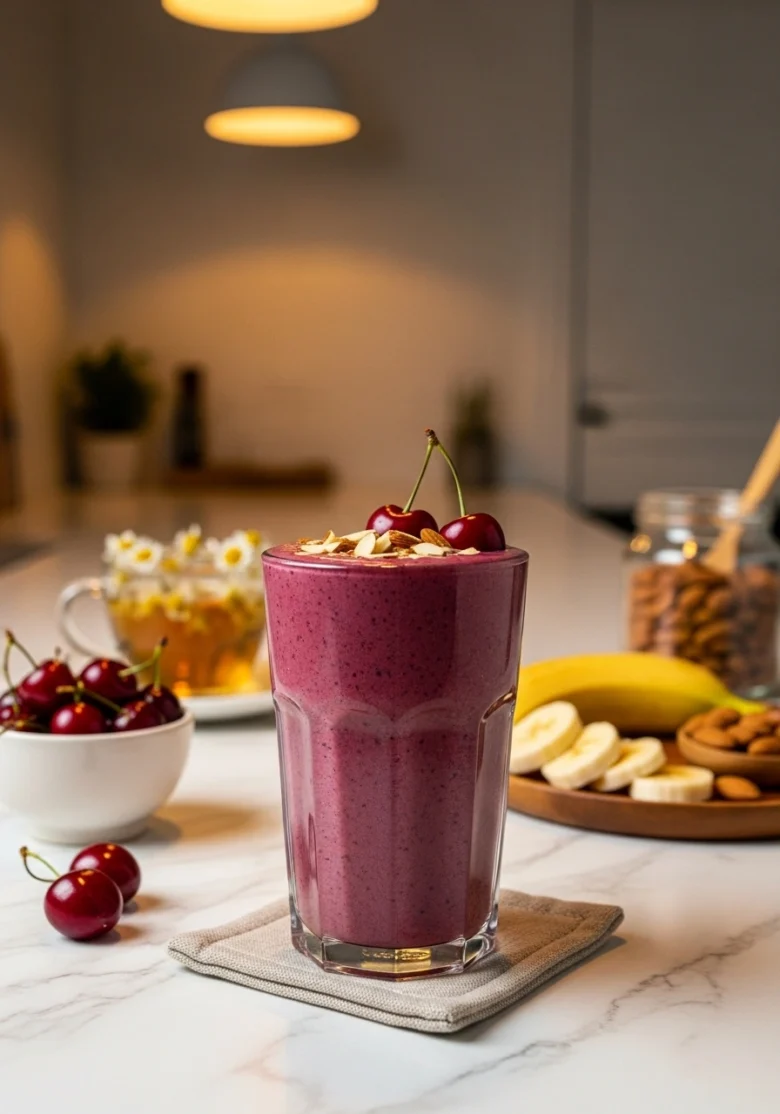 Better sleep magnesium smoothie - natural remedy for insomnia and restless nights